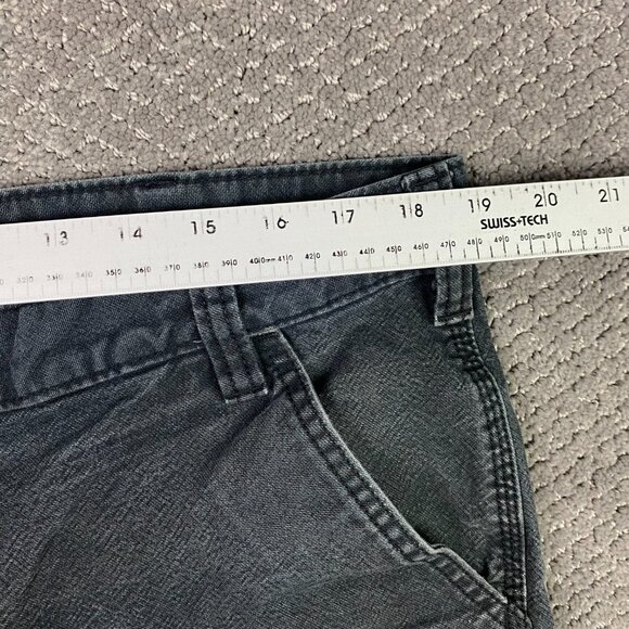 Distressed Carhartt Double Knee Pants 103334 BLK Mens 38 x 36 Fits 38x33.5 Black - Picture 10 of 14